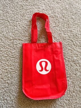 lululemon athletica Red Logo Tote Bag